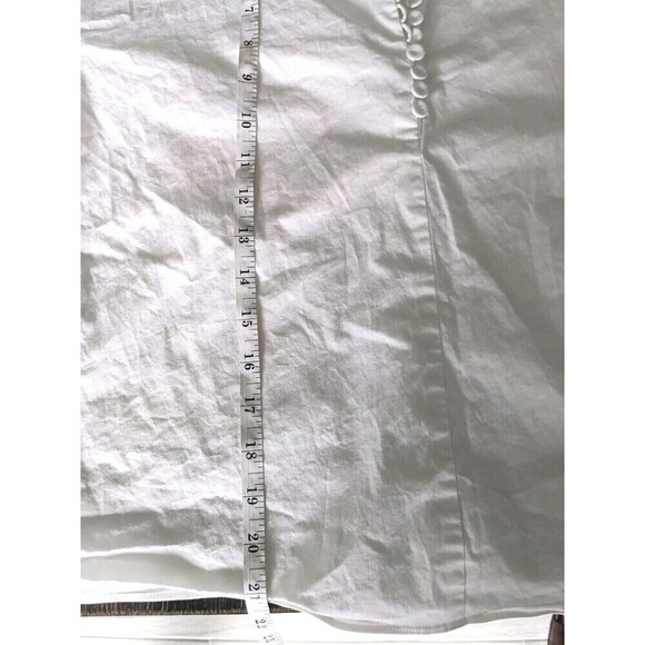Emporio Armani White Blouse Bell Sleeves Size Medium - Picture 7 of 8